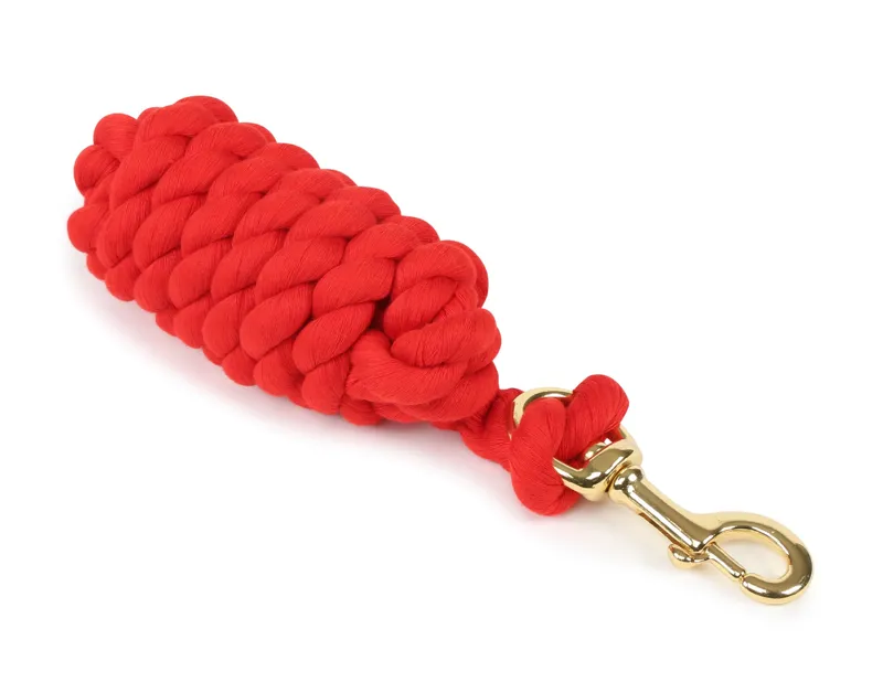 Shires Lead Rope with Trigger Clip - Red