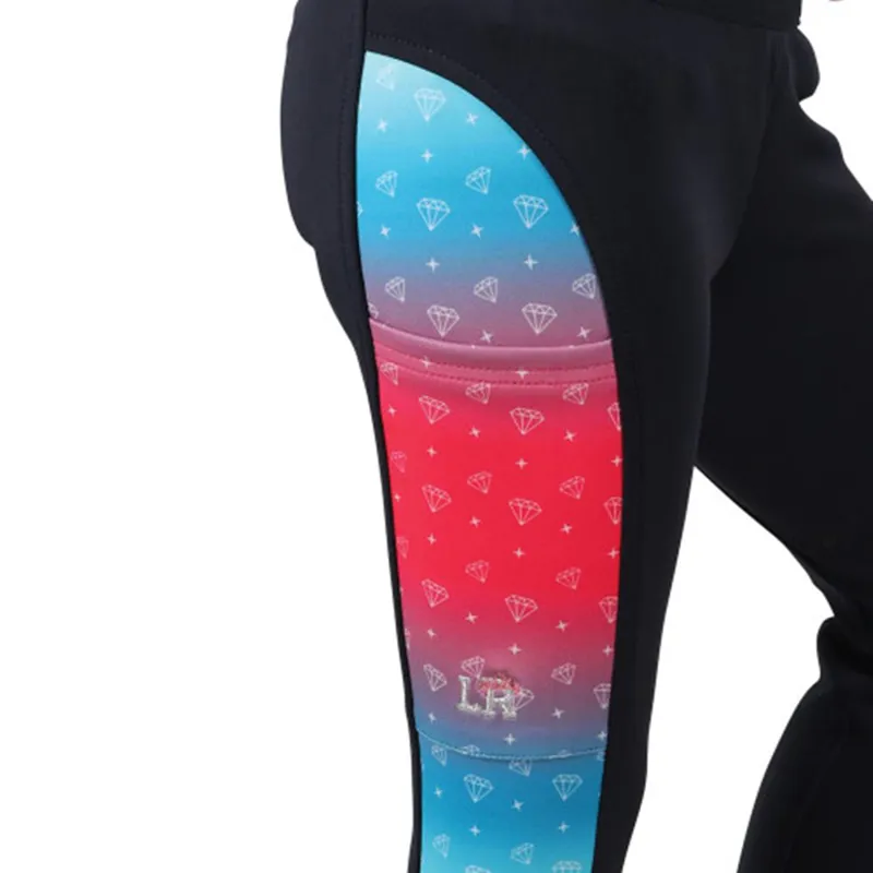 Dazzling Diamond Riding Tights by Little Rider - Navy-1