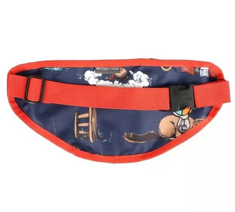 Hy Equestrian Thelwell Collection Practice Makes Perfect Bum Bag - Navy/Red-1
