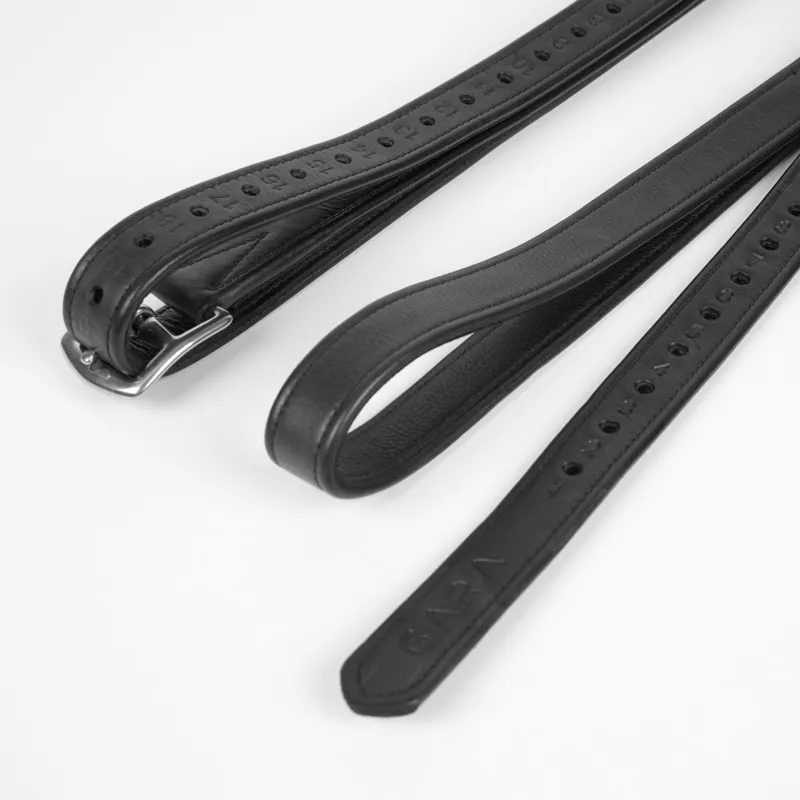 Shires Velociti GARA Wrapped Stirrup Leathers - Black-3