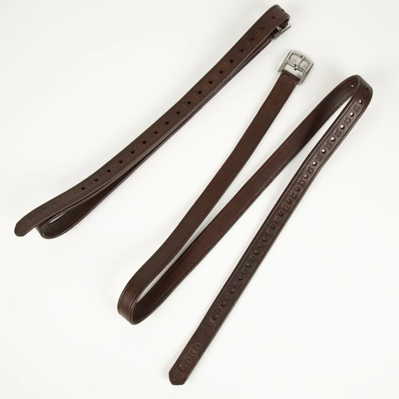 Shires Velociti GARA Wrapped Stirrup Leathers - Australian Nut-2