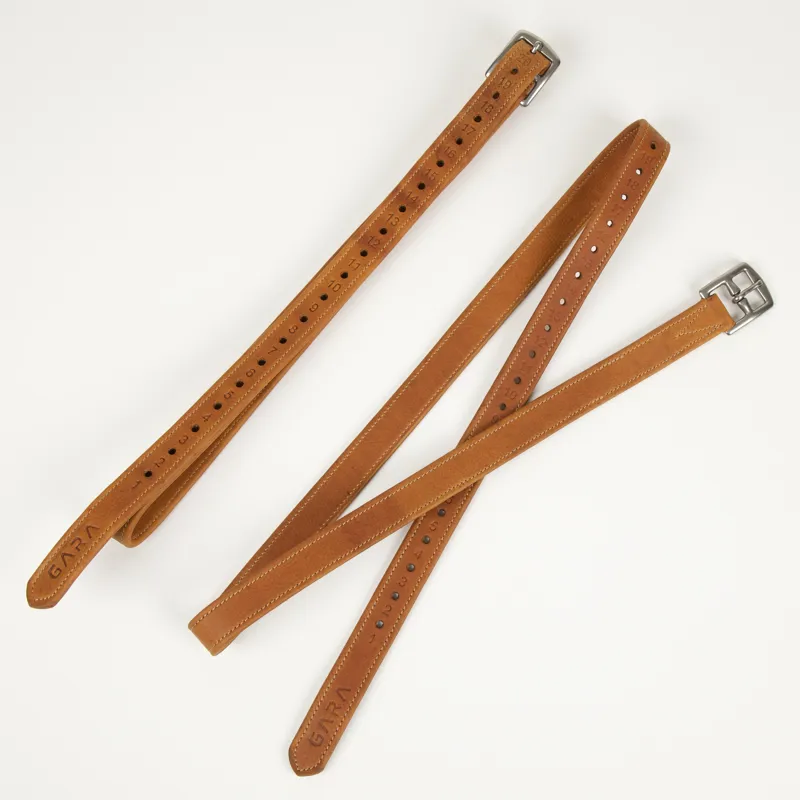 Shires Velociti GARA Wrapped Stirrup Leathers - Tan-2