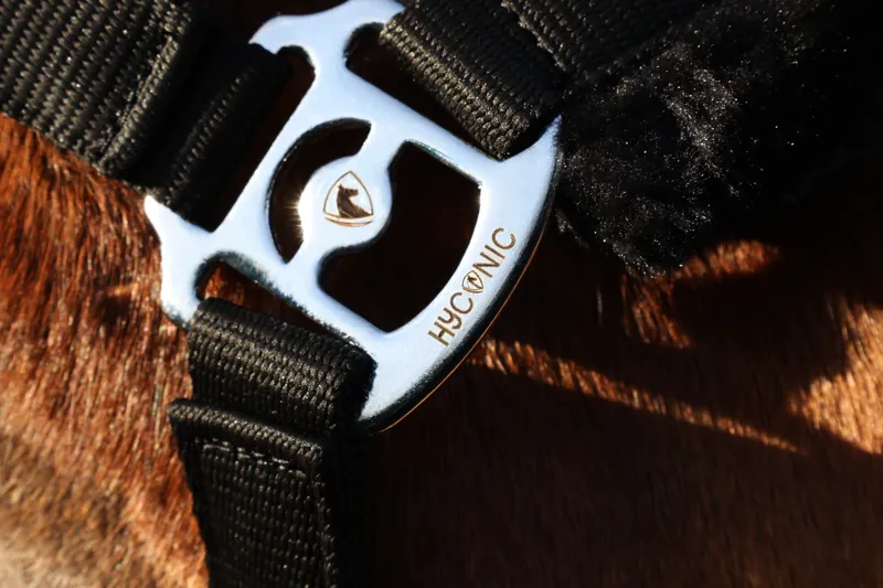 HYCONIC Faux Fur Head Collar and Lead Rope - Black-2