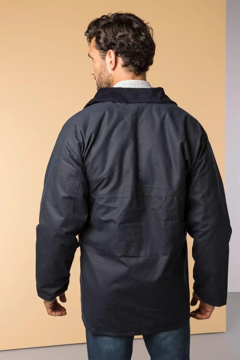 Rydale Men's Thirsk Waxed Jacket - Navy-5