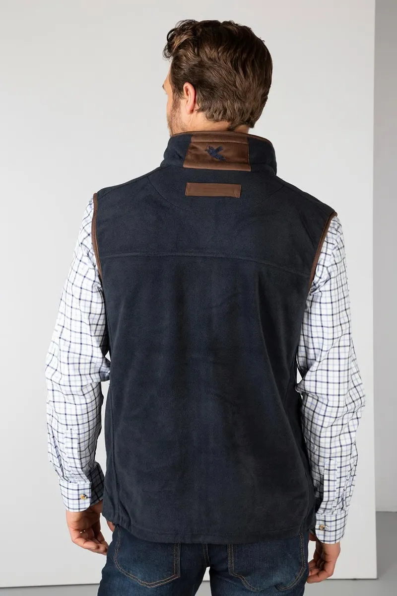 Rydale Huggate Men's Premium Fleece Waistcoat - Ink-3