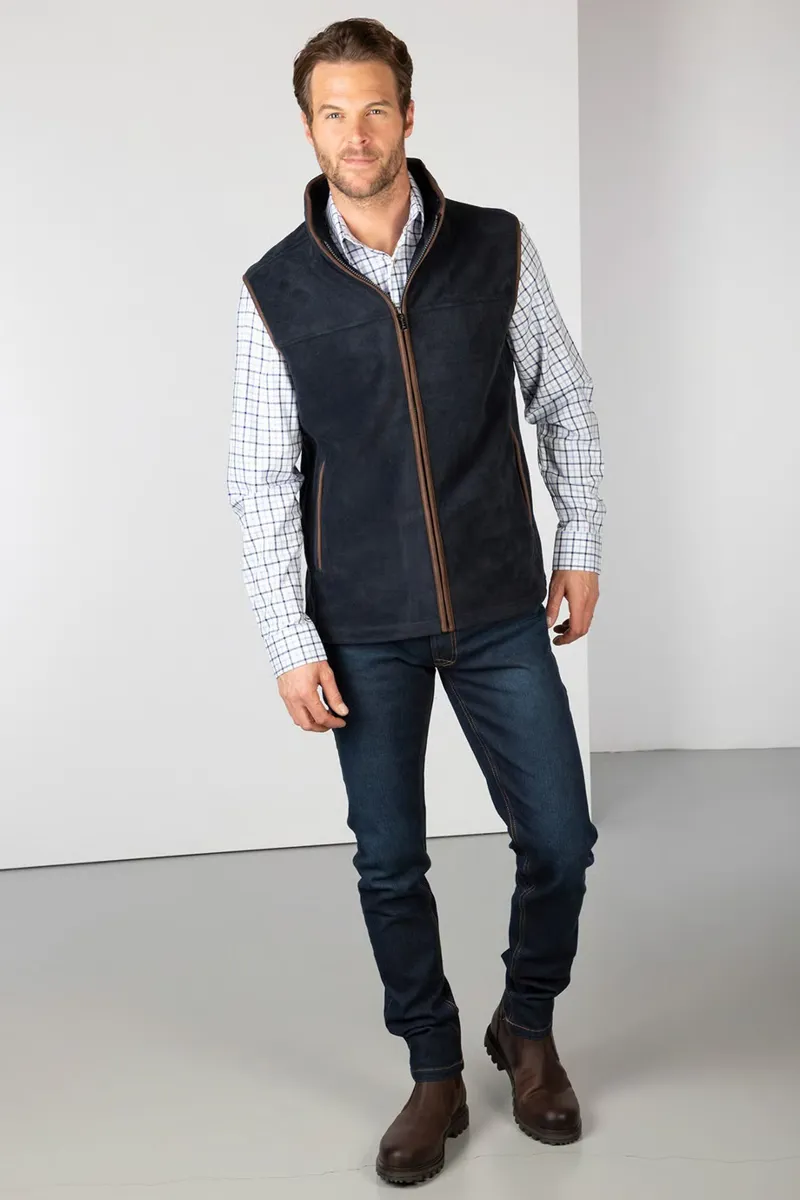 Rydale Huggate Men's Premium Fleece Waistcoat - Ink-4
