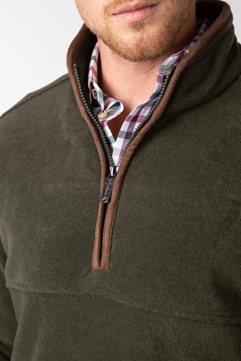 Rydale Huggate Men's Overhead Fleece - Khaki-5