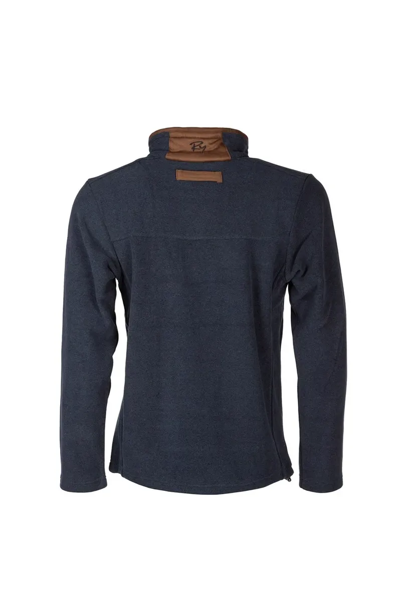 Rydale Huggate Men's Overhead Fleece - Marl Navy-1