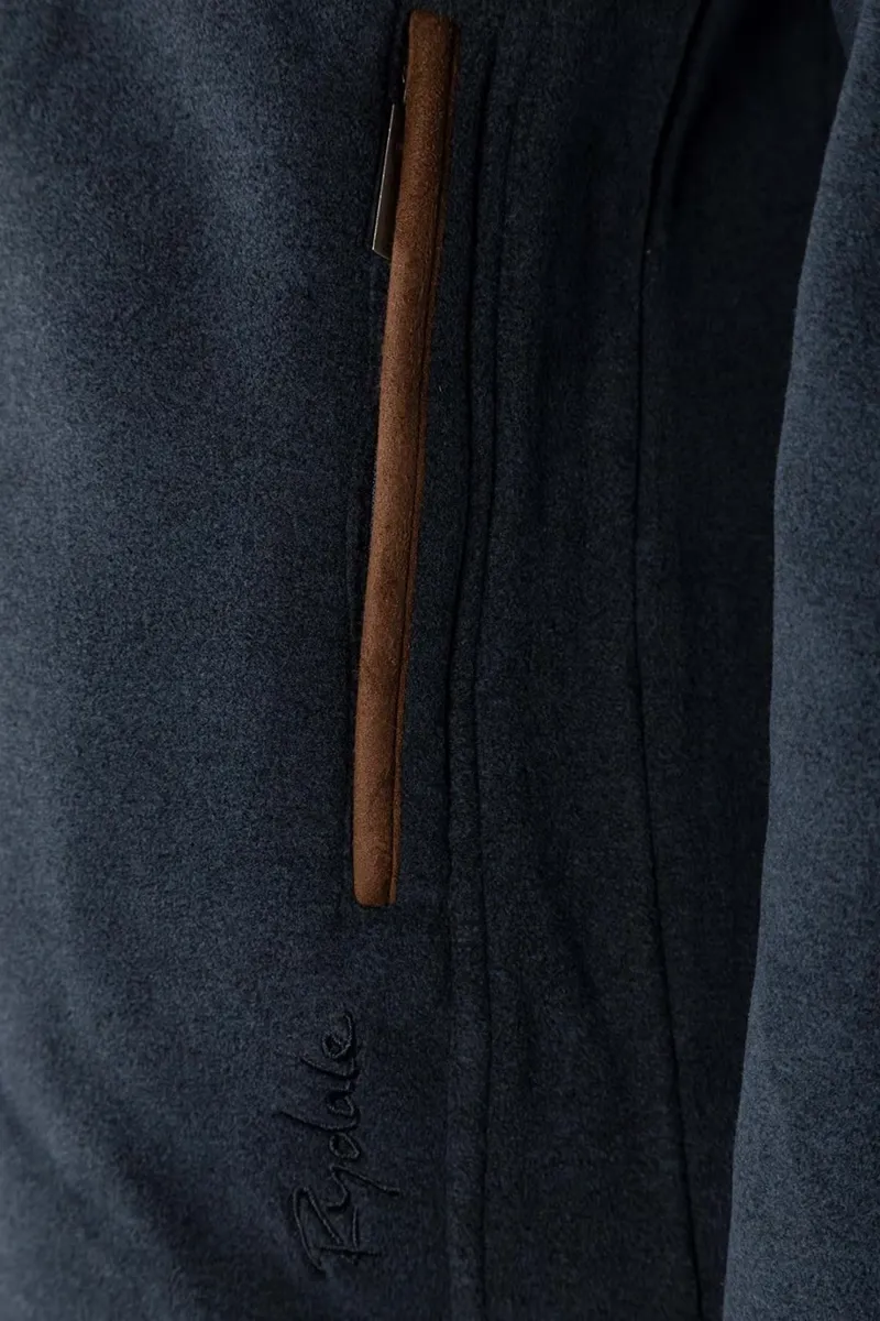 Rydale Huggate Men's Overhead Fleece - Marl Navy-5