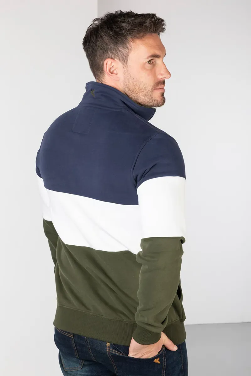 Rydale Byland Men's Sweatshirt - Navy/White/Olive-6