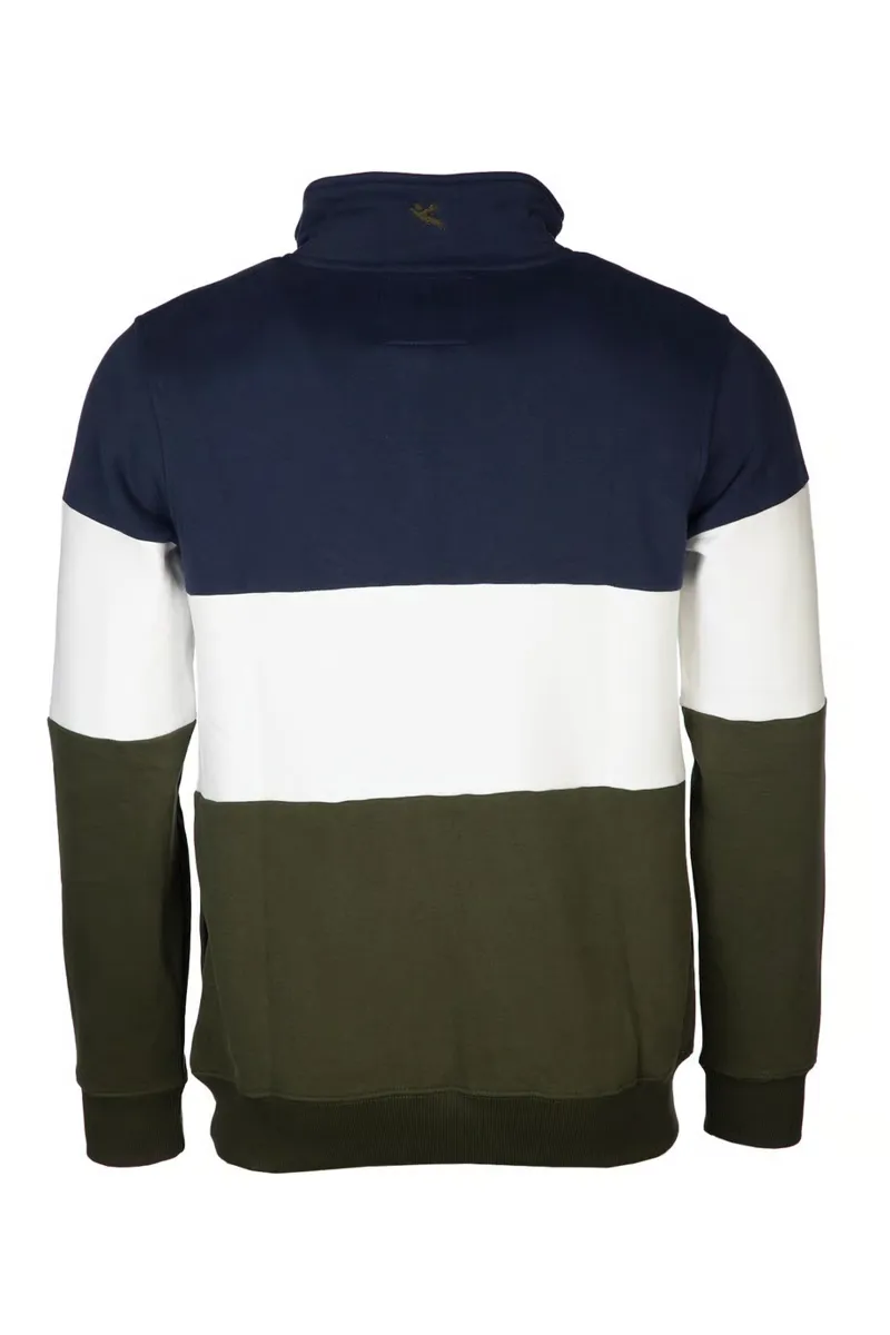 Rydale Byland Men's Sweatshirt - Navy/White/Olive-1