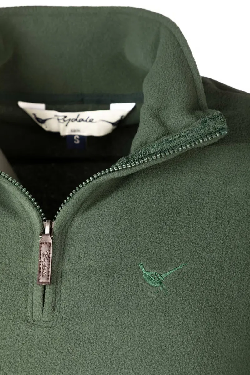 Rydale Men's Kelk Overhead Fleece - Dark Green-2