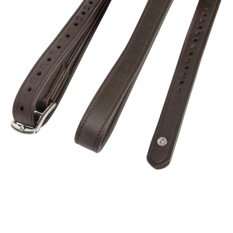 Shires Velociti Lusso Wrapped Stirrup Leathers - Havana-2