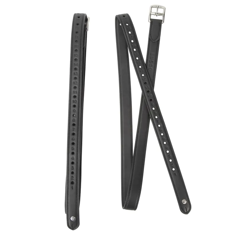 Shires Velociti Lusso Non Stretch Stirrup Leathers - Black