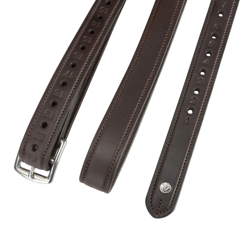 Shires Velociti Lusso Non Stretch Stirrup Leathers - Havana-1