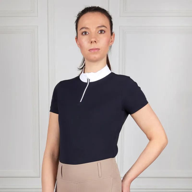 Coldstream Oxnam Competition Show Shirt - Navy-1