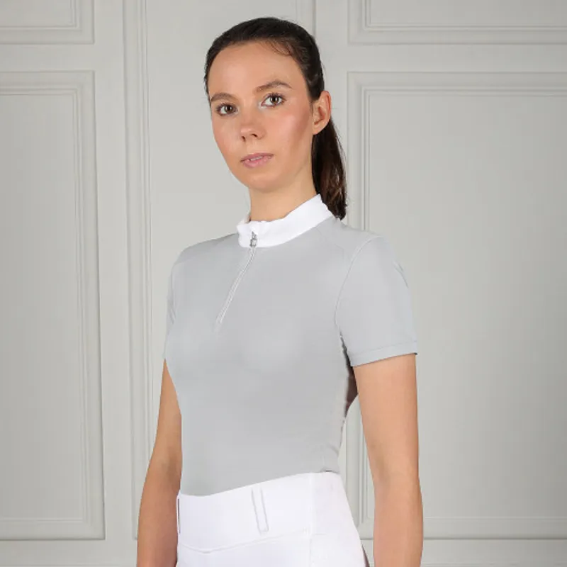 Coldstream Oxnam Competition Show Shirt - Pearl Grey