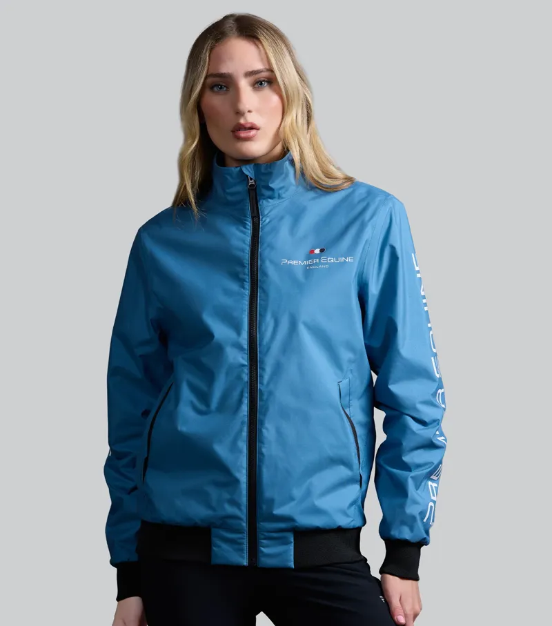 Premier Equine Women's Omnia Waterproof Riding Jacket - Azure Blue