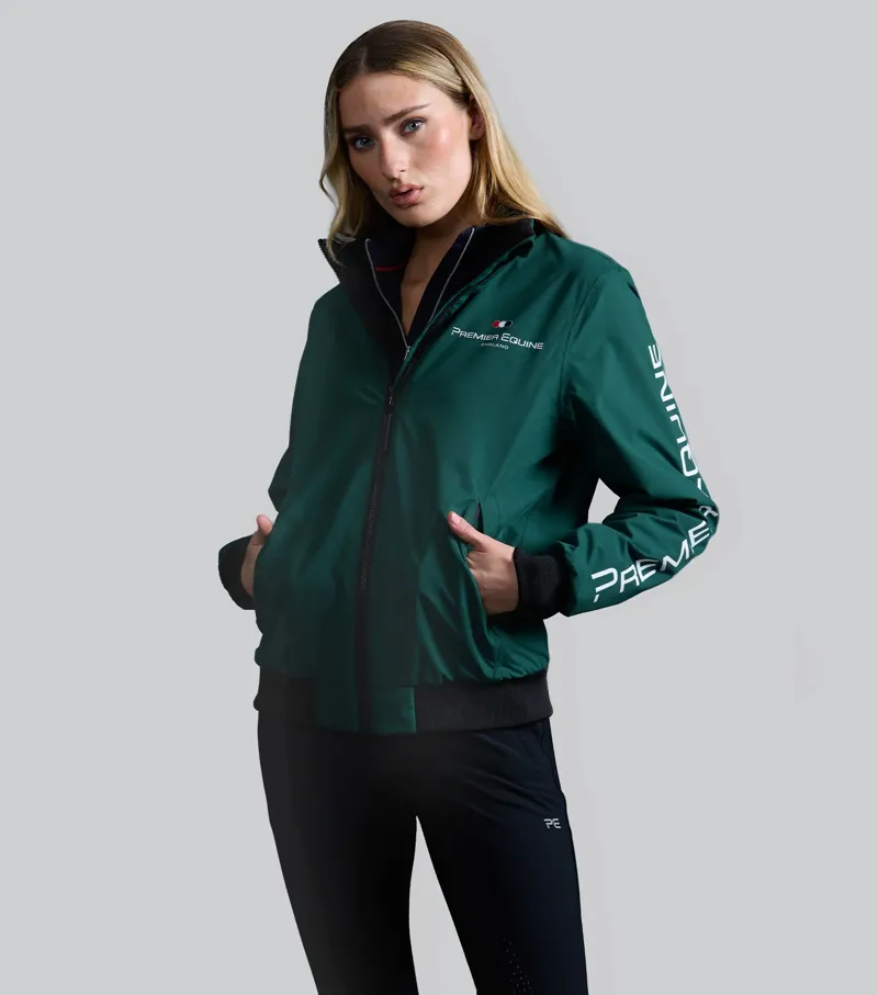 Premier Equine Women's Omnia Waterproof Riding Jacket - Green-1