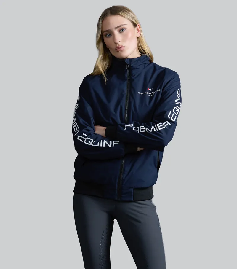 Premier Equine Women's Omnia Waterproof Riding Jacket - Navy-1