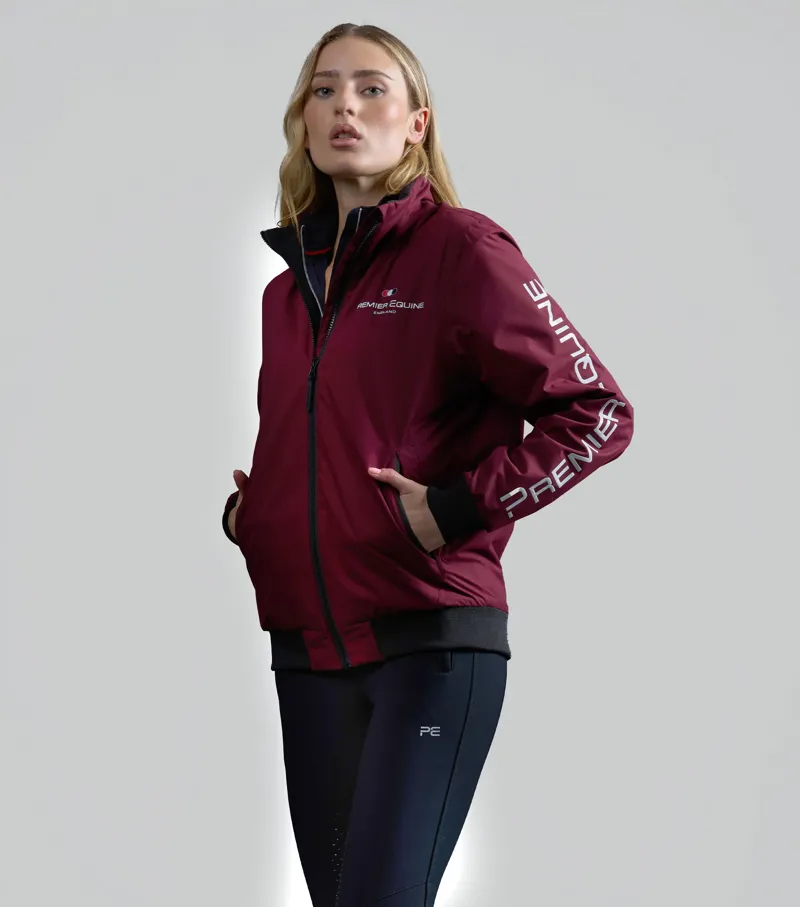 Premier Equine Women's Omnia Waterproof Riding Jacket - Wine-1