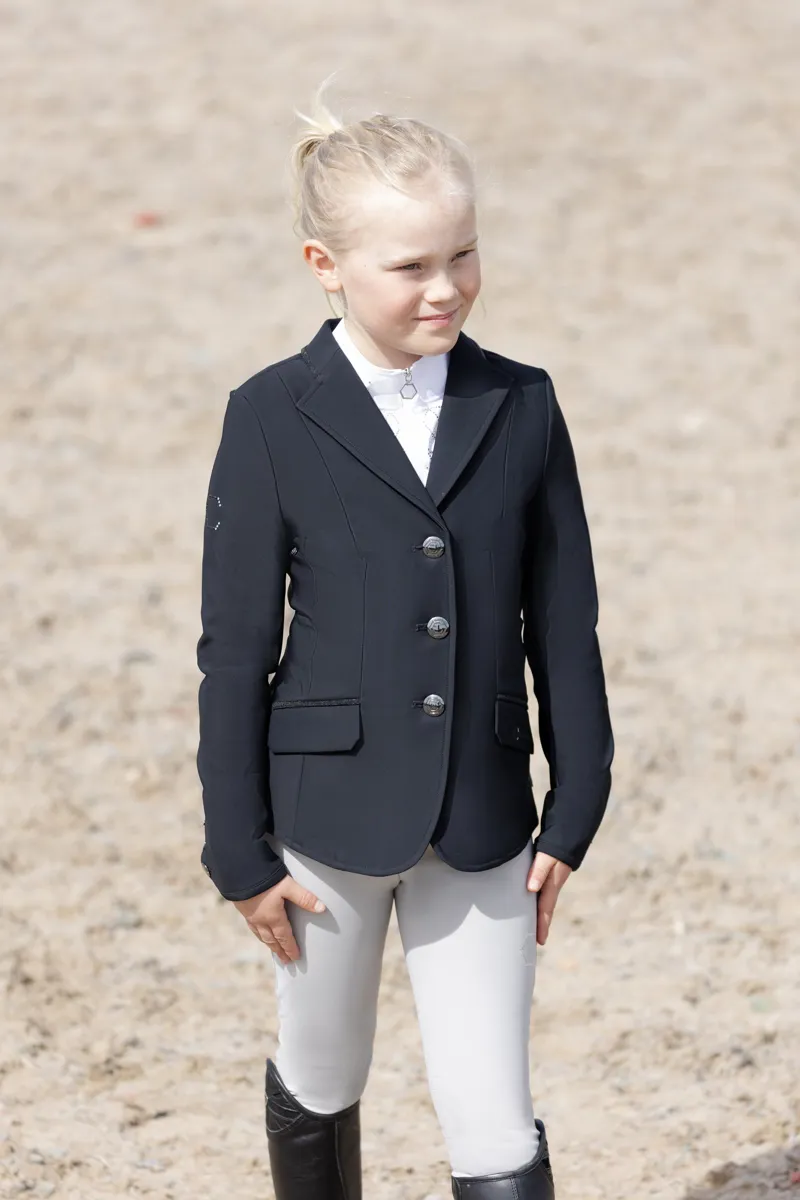 Coldstream Child's Next Generation Ledmore Diamante Show Jacket - Black-3