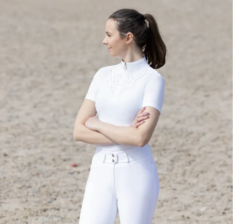 Coldstream Ledmore Diamante Breeches - White-3