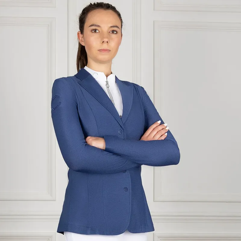 Coldstream Parkhill Mesh Ladies Show Jacket - Ocean Blue-1