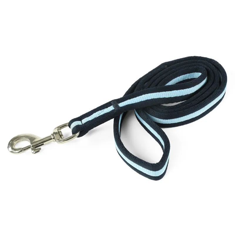 Shires Cushion Web Lead Rein - Navy/Cambridge