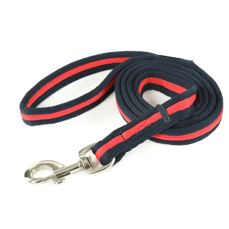 Shires Cushion Web Lead Rein - Navy/Red