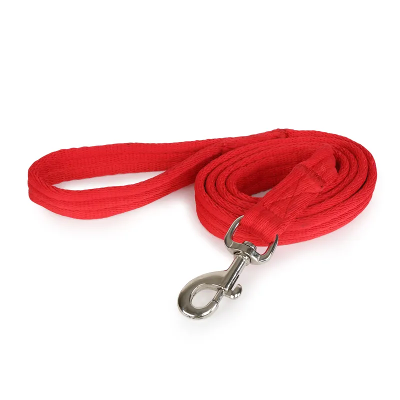 Shires Cushion Web Lead Rein - Red