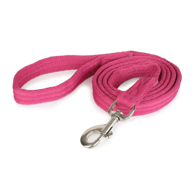 Shires Cushion Web Lead Rein - Raspberry