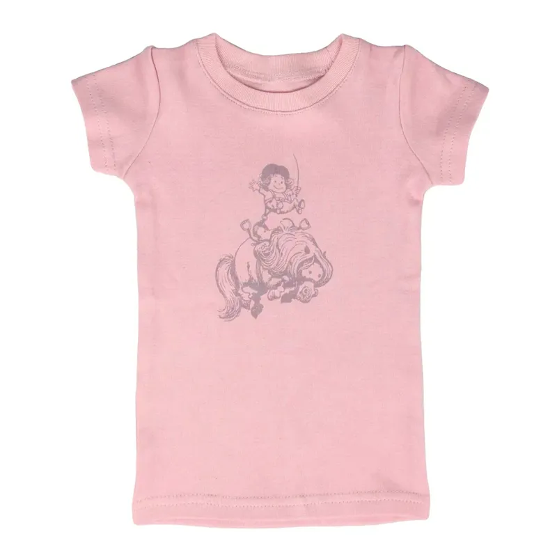 Hy Equestrian Thelwell Mini Tots T-Shirt - Pastel Pink