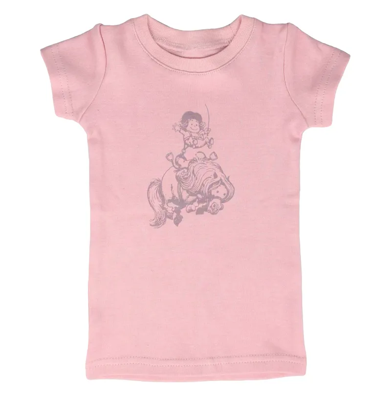 Hy Equestrian Thelwell Mini Tots T-Shirt - Baby Pink