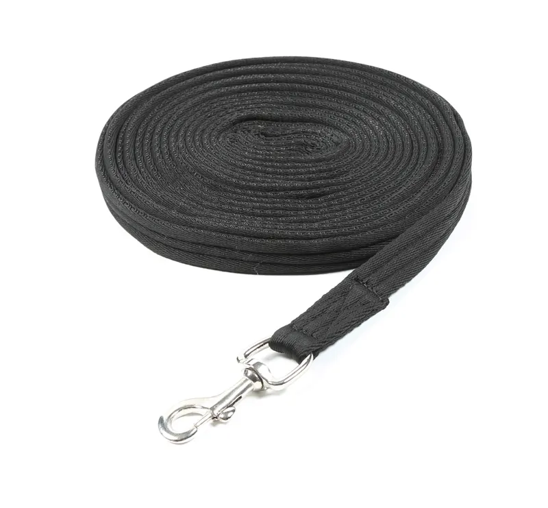Shires Cushion Web Lunge Line - Black