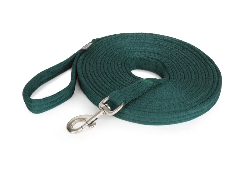 Shires Cushion Web Lunge Line - Forest