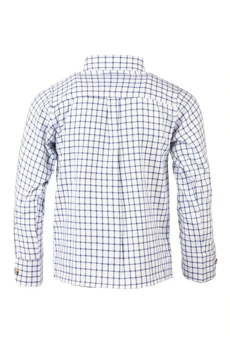 Rydale Boys Country Check Shirts - Richmond Navy/White-2