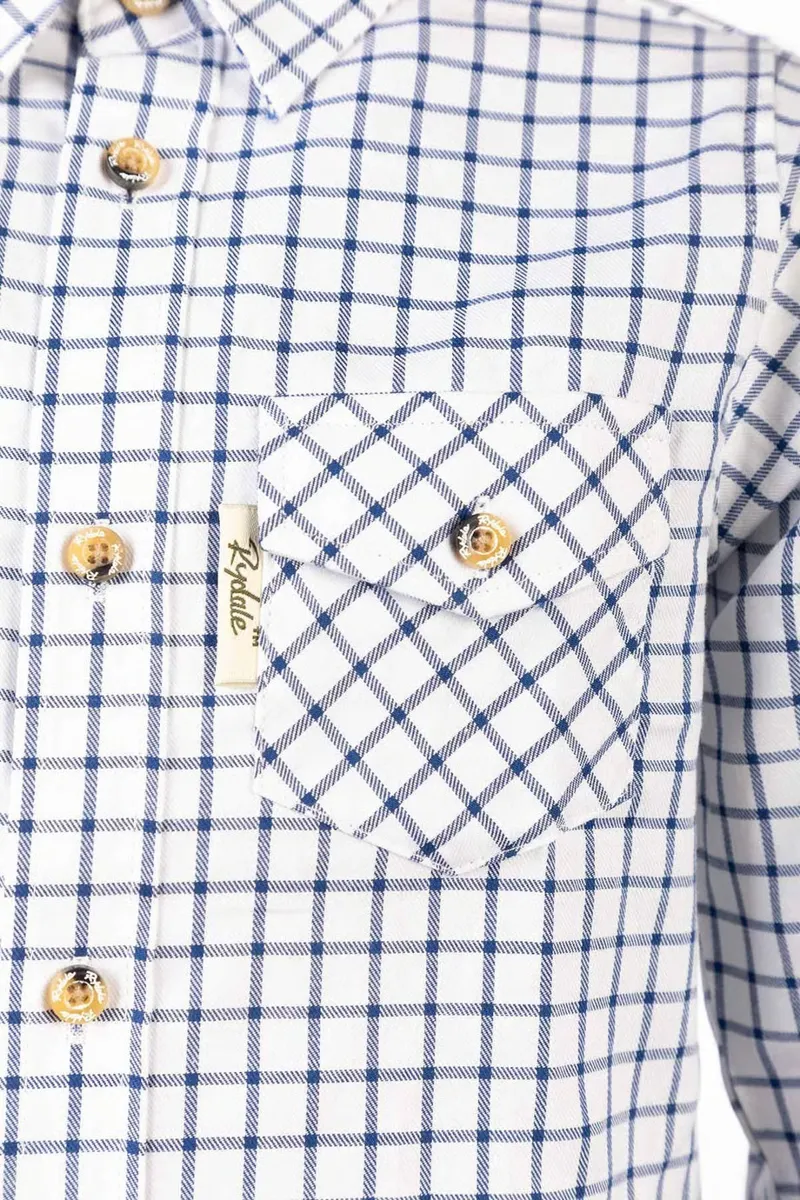 Rydale Boys Country Check Shirts - Richmond Navy/White-6