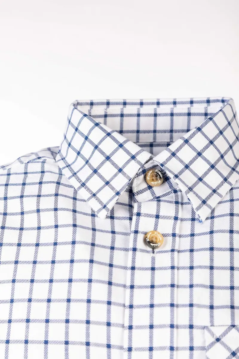 Rydale Boys Country Check Shirts - Richmond Navy/White-5