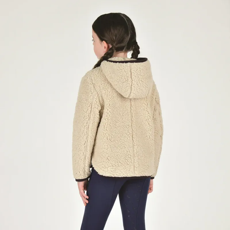 Dublin Children's Talia Teddy Pullover - Natural/Plum Perfect Trim-2