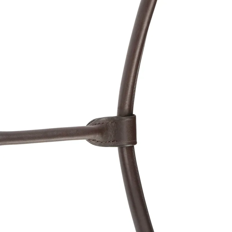 Shires Velociti Lusso Soria Leather Headcollar - Havana-8