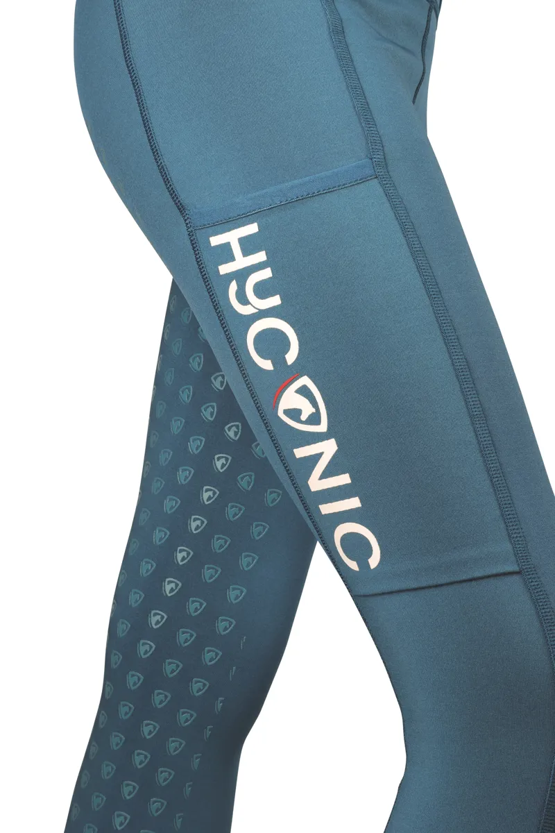 HYCONIC Children's Soria Riding Tights - Teal-4