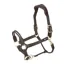 Shires Velociti Lusso Soria Leather Headcollar - Havana