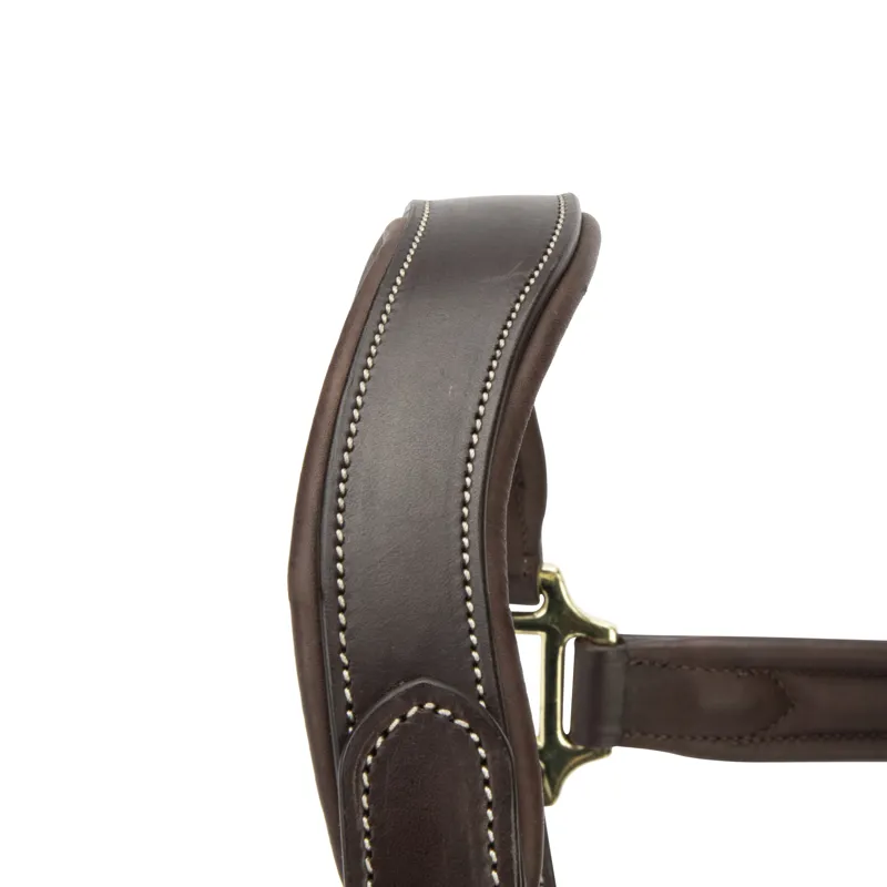 Shires Velociti Lusso Lorca Leather Headcollar - Havana-6