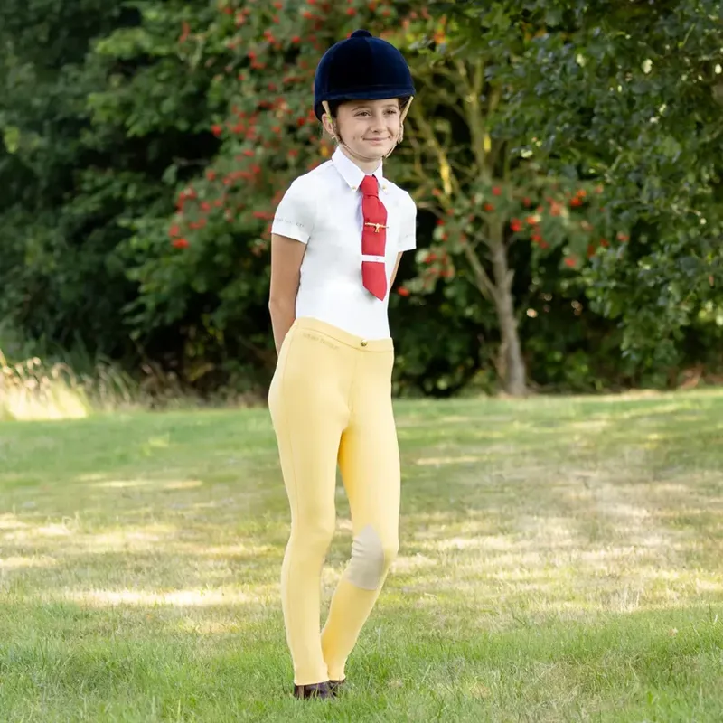 Supreme Products Champion Junior Show Rider Jodhpurs - Canary Yellow