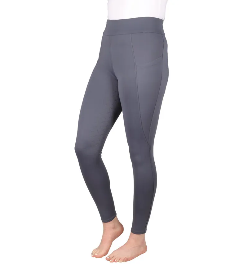 Hy Equestrian Melton Flex Riding Tights - Anthra