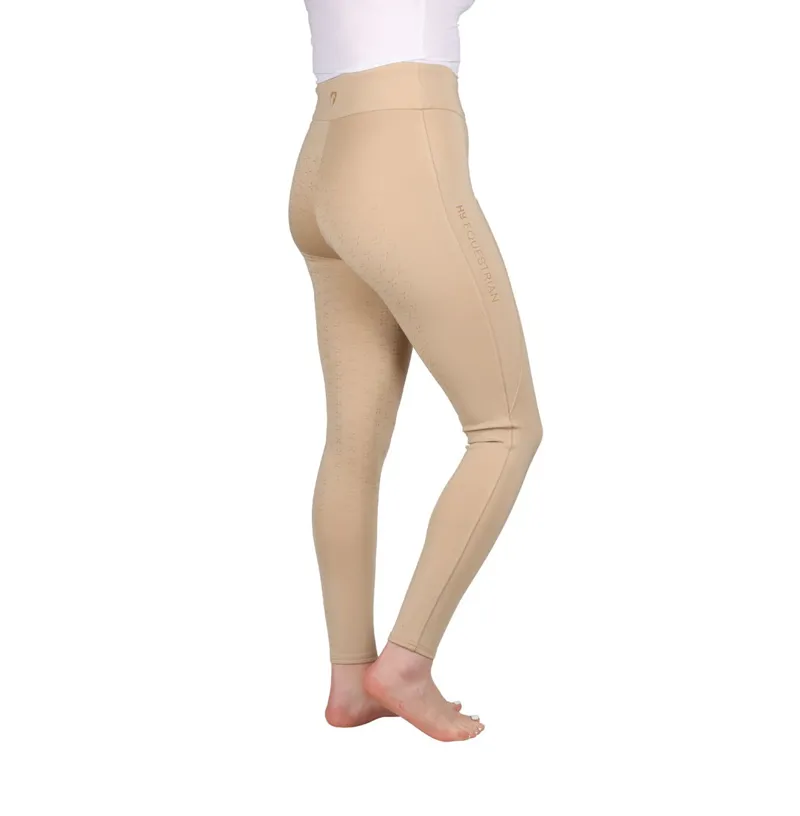 Hy Equestrian Melton Flex Riding Tights - Beige-1