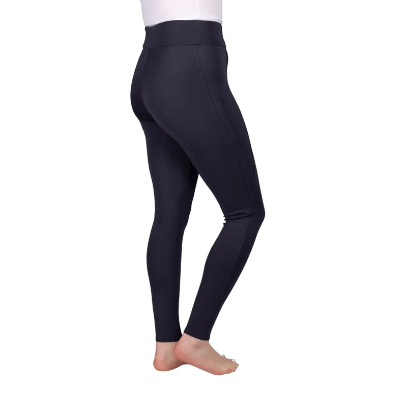 Hy Equestrian Melton Flex Riding Tights - Dark Navy-1