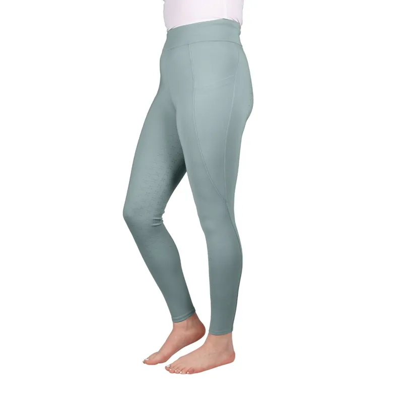 Hy Equestrian Melton Flex Riding Tights - Dove Blue