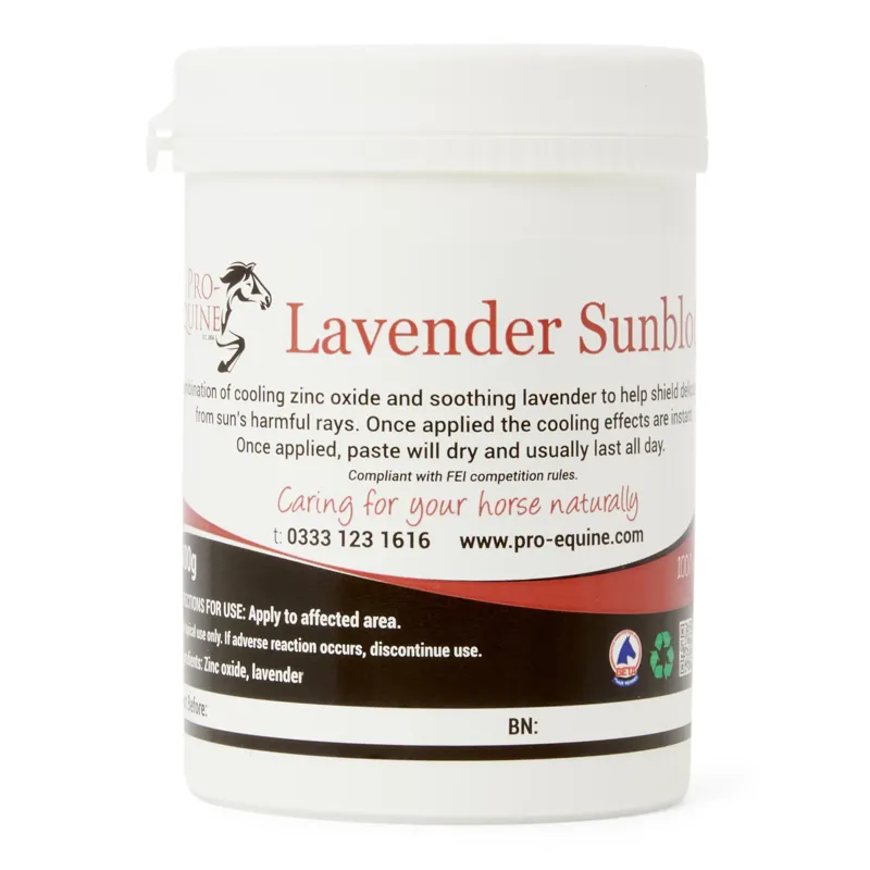 Pro-Equine Lavender Sunblock - 400g